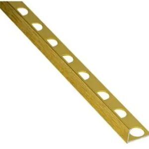 BRUSHED GOLD ALUM TRIM 12MM 2.5M