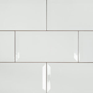 white subway tiles 10x20 Bisel Blanco flat ceramic wall tile