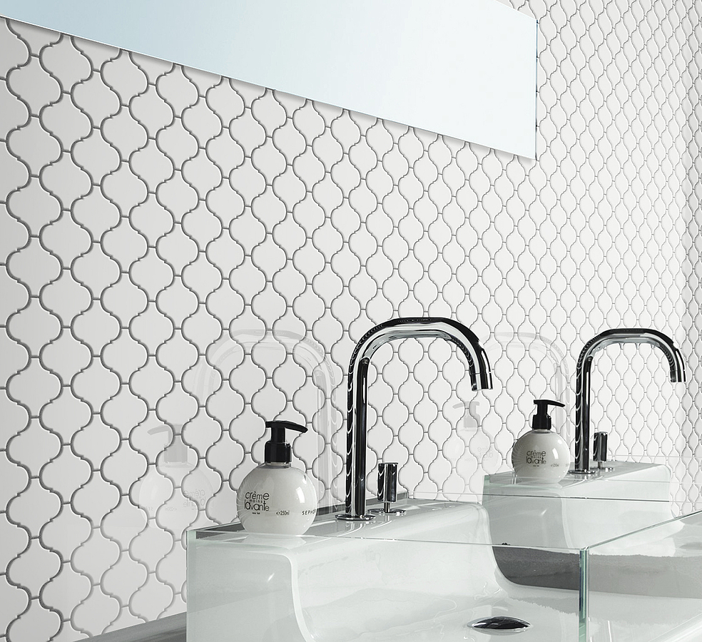 FLAME WHITE GLOSS 28X24.6 - MOSAIC - Image 2