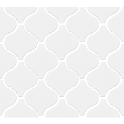 white lantern mosaic tiles Flame White Gloss 28x24 decorative wall tile